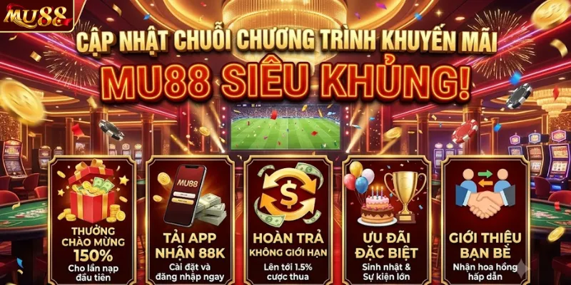 Khám phá chương trình khuyến mãi siêu khủng tại MU88