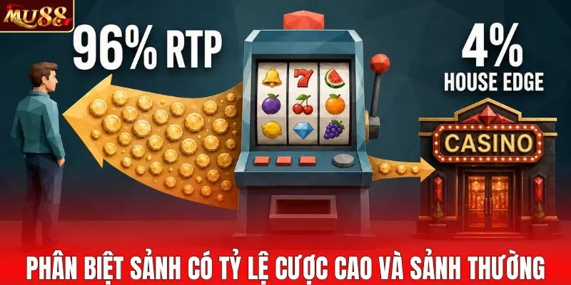 Phân biệt sảnh có tỷ lệ cược cao và sảnh thường