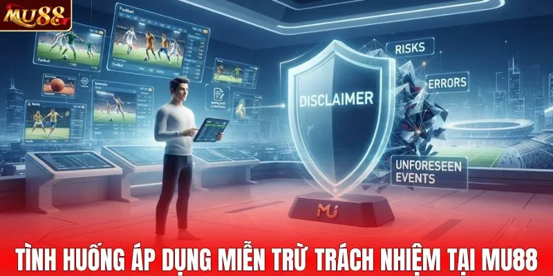 Tình huống áp dụng miễn trừ trách nhiệm tại nhà cái MU88